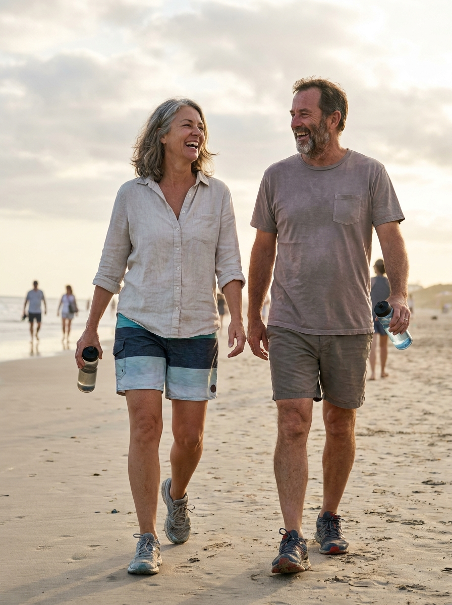 A couple out for a walk together