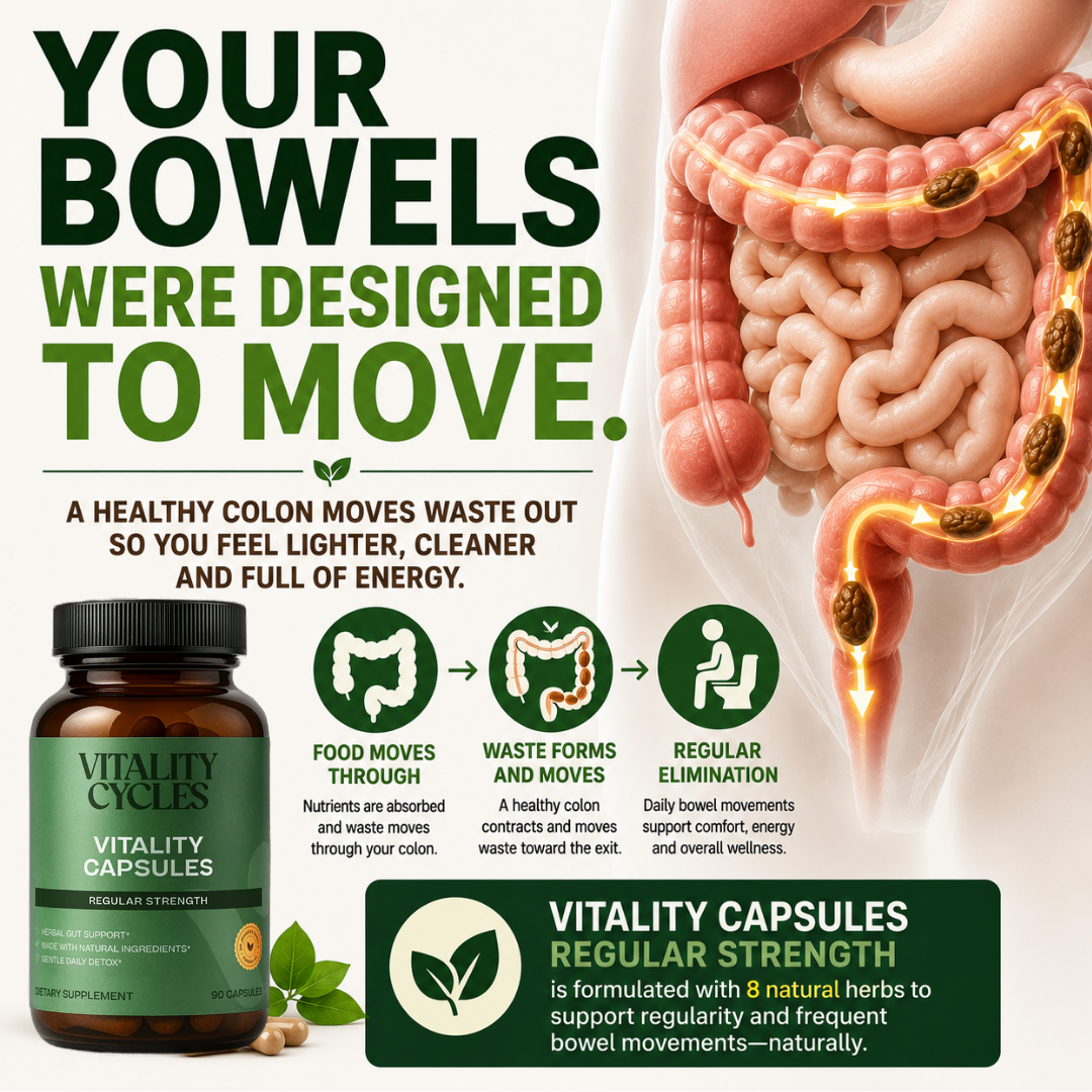 Regular Strength Vitality Capsules— Daily Regularity Support
