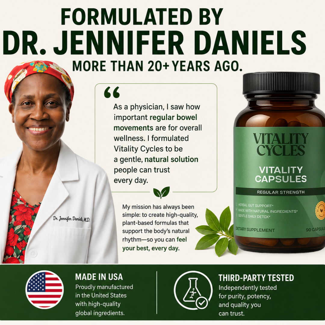 Regular Strength Vitality Capsules— Daily Regularity Support
