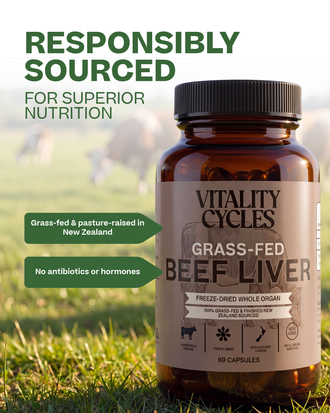 Grass-Fed Beef Liver Capsules