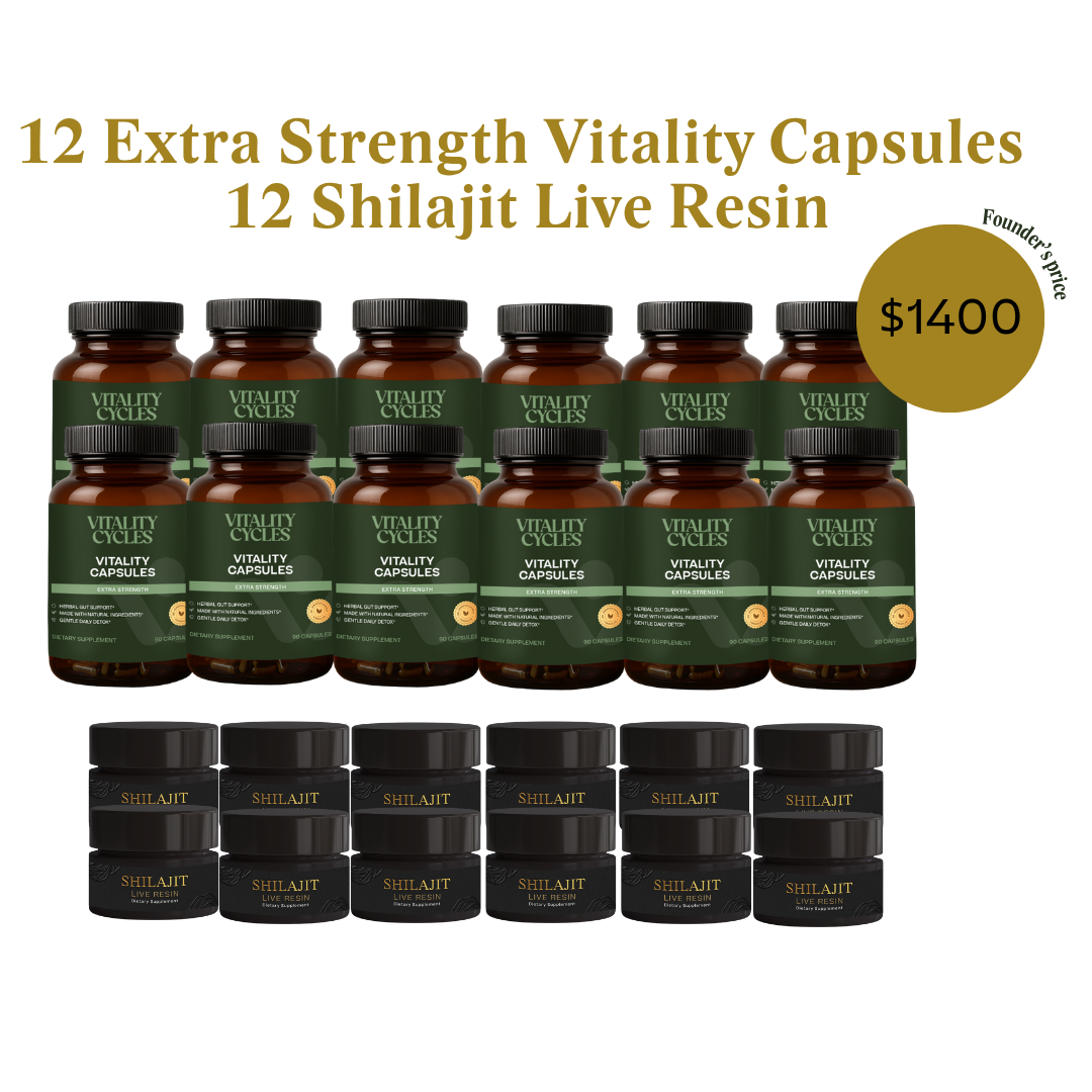 365 Day Advanced Cellular Renewal System- 12 Extra Strength + 12 Shilajit