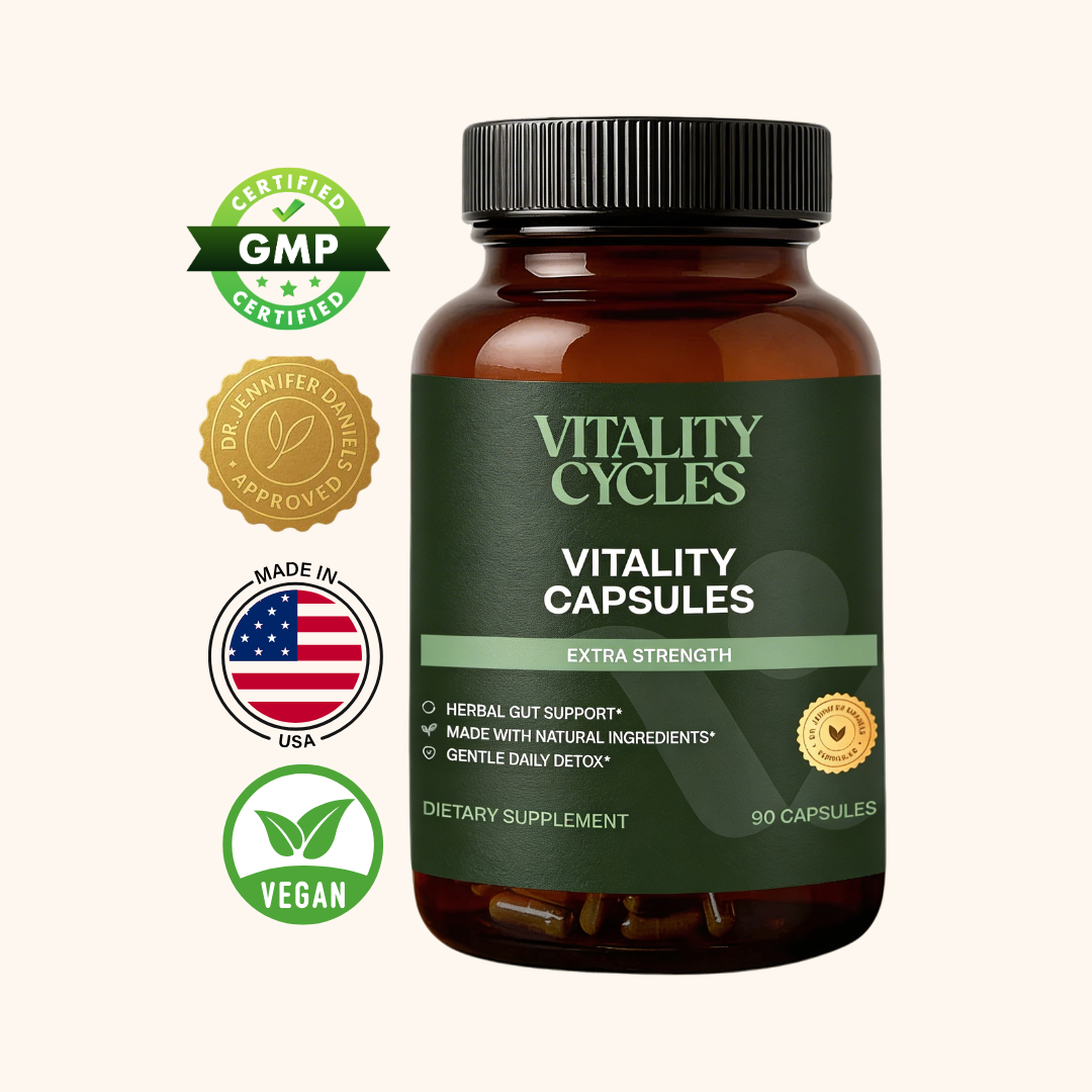 Extra Strength Vitality Capsules— Daily Regularity Support