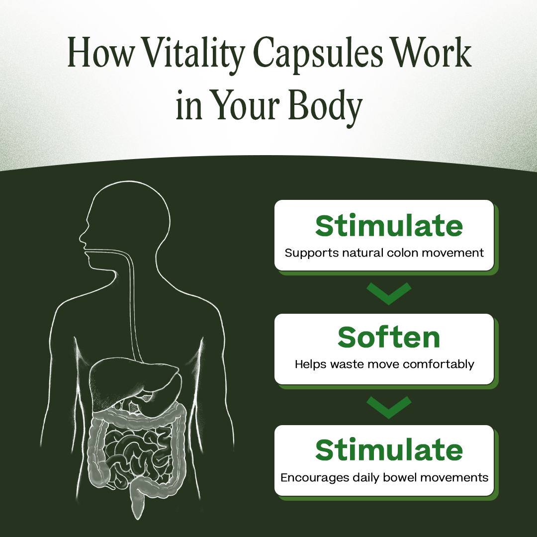 Extra Strength Vitality Capsules— Daily Regularity Support